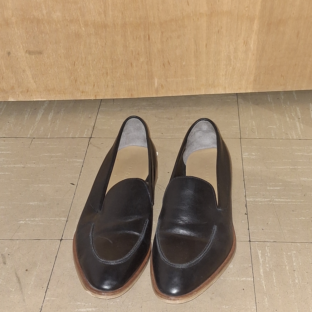 Everlane Black Leather Flats